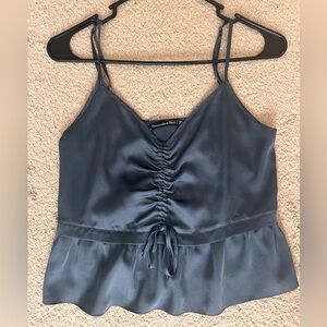 BLUE ABERCROMBIE AND FITCH BLOUSE